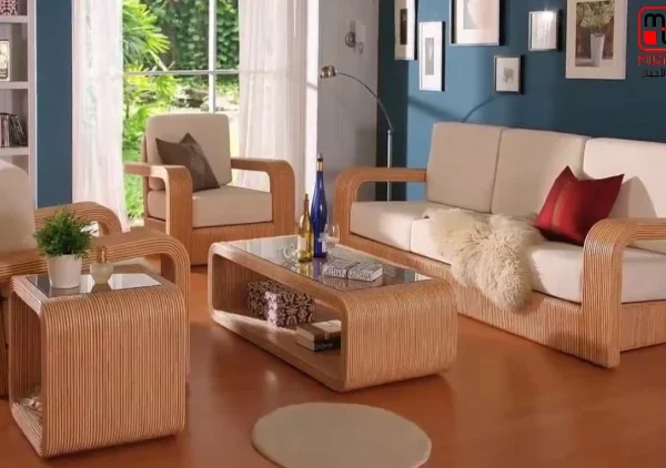 طقم أنترية خشب طبيعي