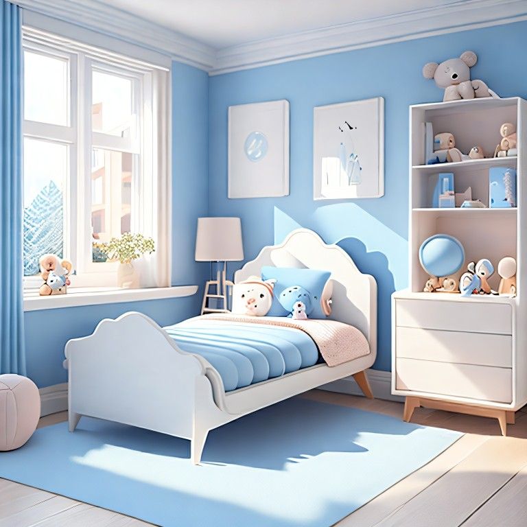 غرف نوم أطفال لون بني