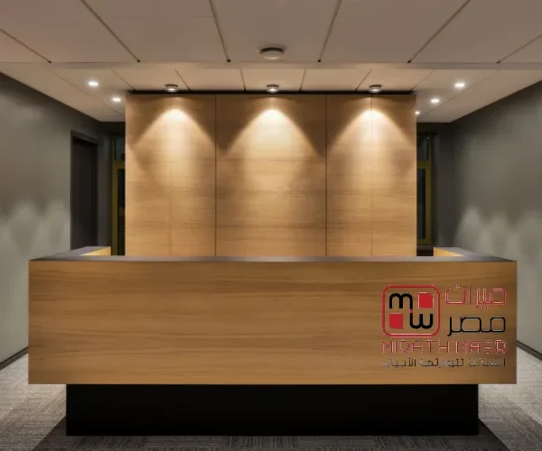 كاونترات استقبال خشب