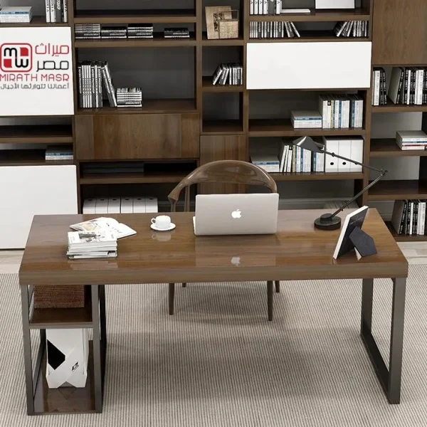 مكتب مدير خشب طبيعي