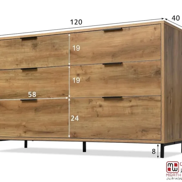 وحدة أدراج خشب زان