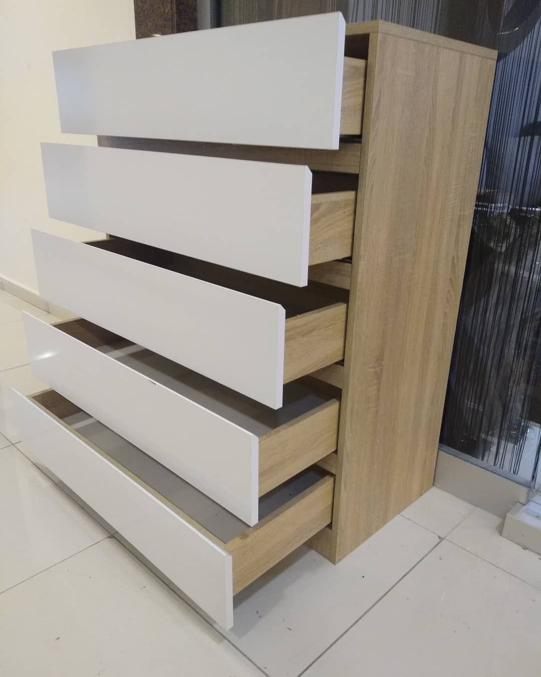 وحدة ادراج خشب6